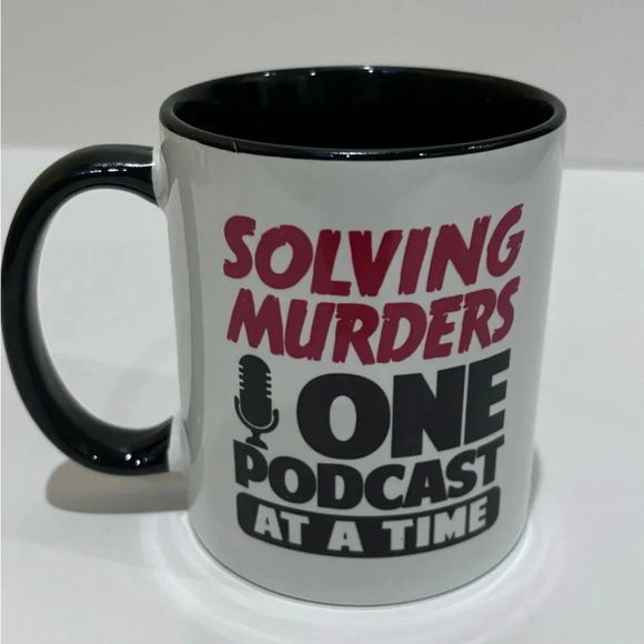 New Solving Murder Podcast Coffee Cup Mug - Picture 1 of 5